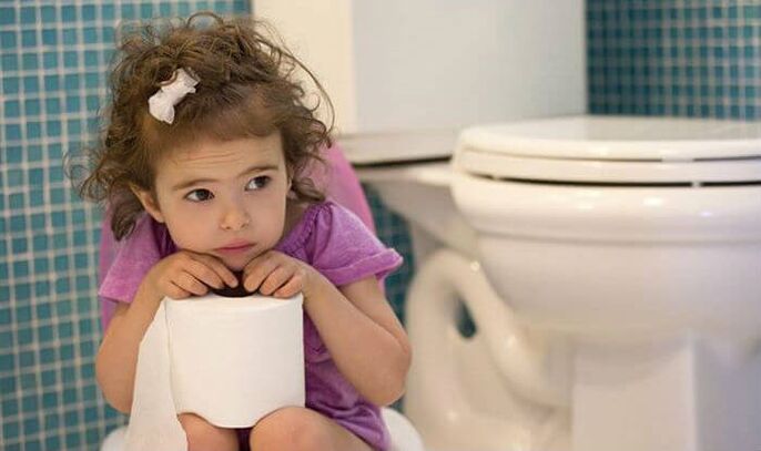 Los problemas intestinales indican la presencia de parásitos en su hijo